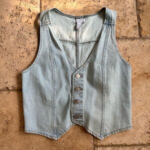 Light Blue Denim Vest
